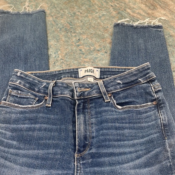 Paige woman’s stressed jeans great condition size 26 - Picture 10 of 10